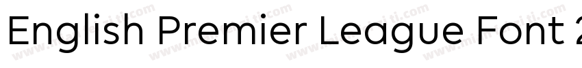 English Premier League Font 201字体转换
